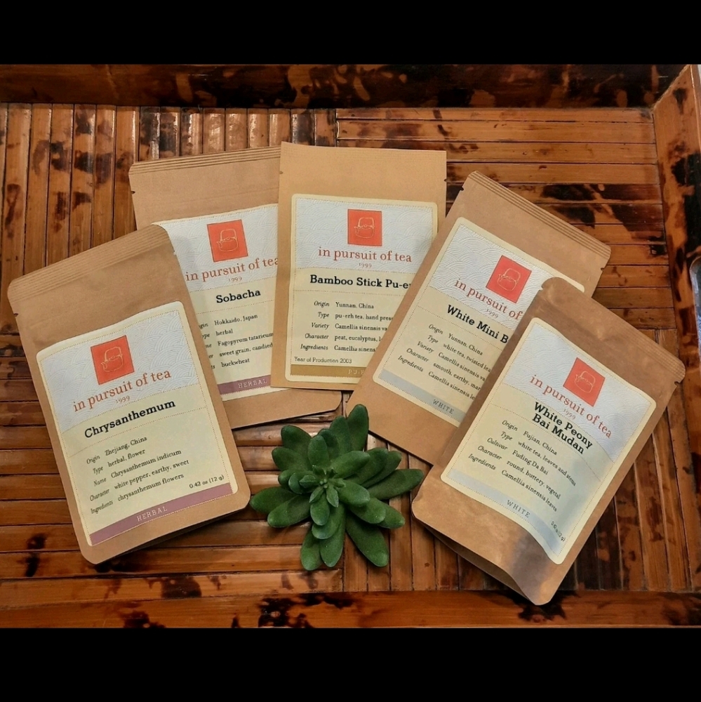 In Pursuit of Tea Flower Power Herbal Loose Leaf Tea Sampler Set